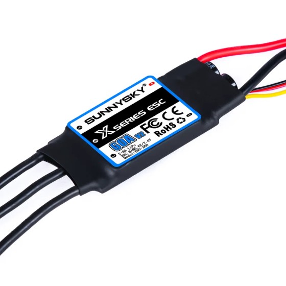 Hot Sales Sunnysky Fixed-wing Uav X Series Drone Esc 60a to 120a Brushless Motor Speed Controller Accessory for Rc Parts